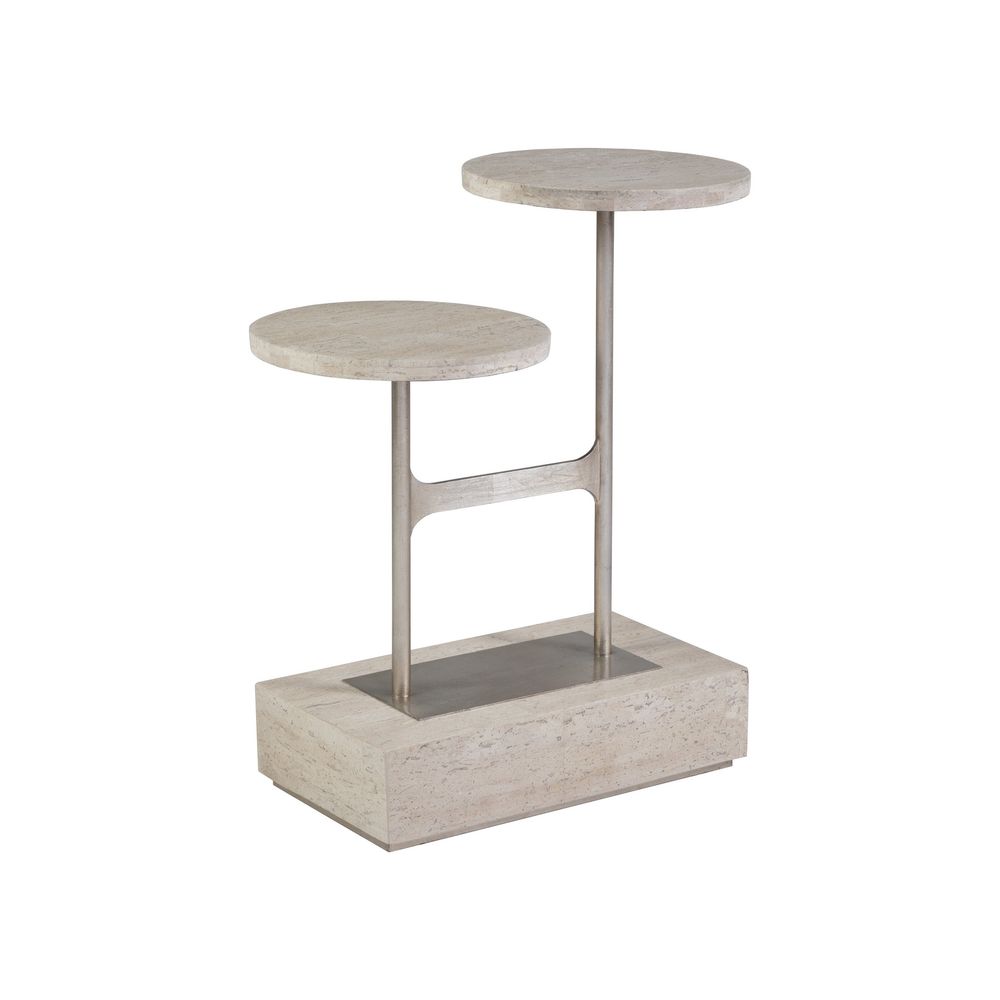 Side Tables Cirque Tiered Rect Spot Table - Champagne