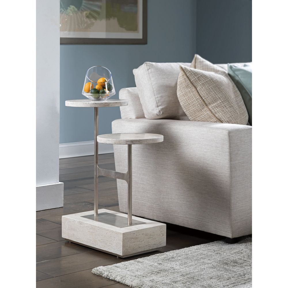 Side Tables Cirque Tiered Rect Spot Table - Champagne