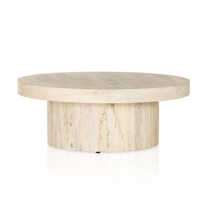 Hudson Pedestal Coffee Table - Bleached Spalted Primavera