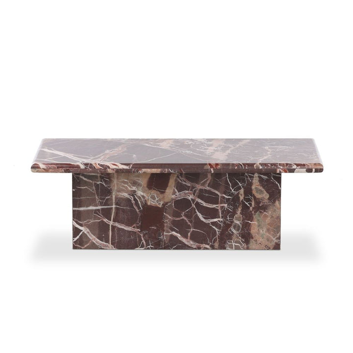 Arum Coffee Table - Merlot Marble