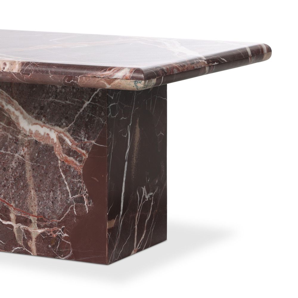 Arum Coffee Table - Merlot Marble