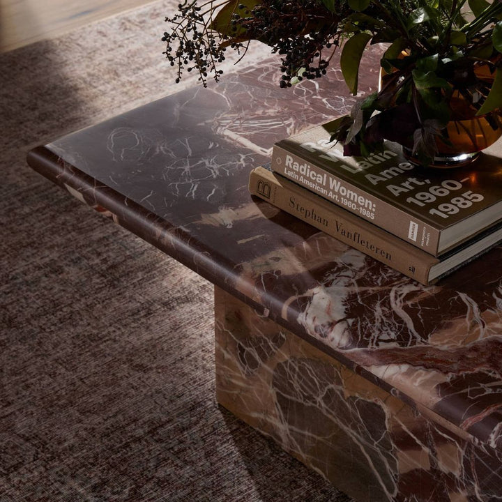 Arum Coffee Table - Merlot Marble