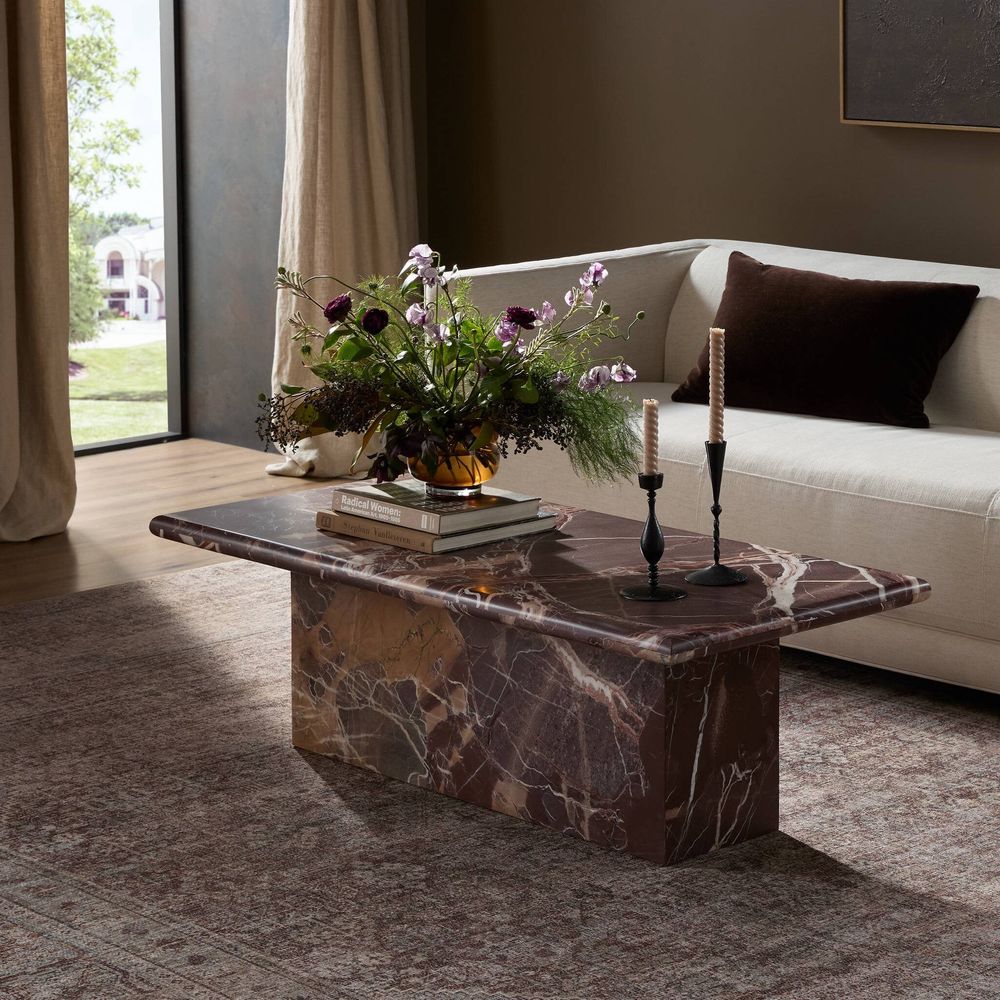Coffee Tables Arum Coffee Table - Merlot Marble