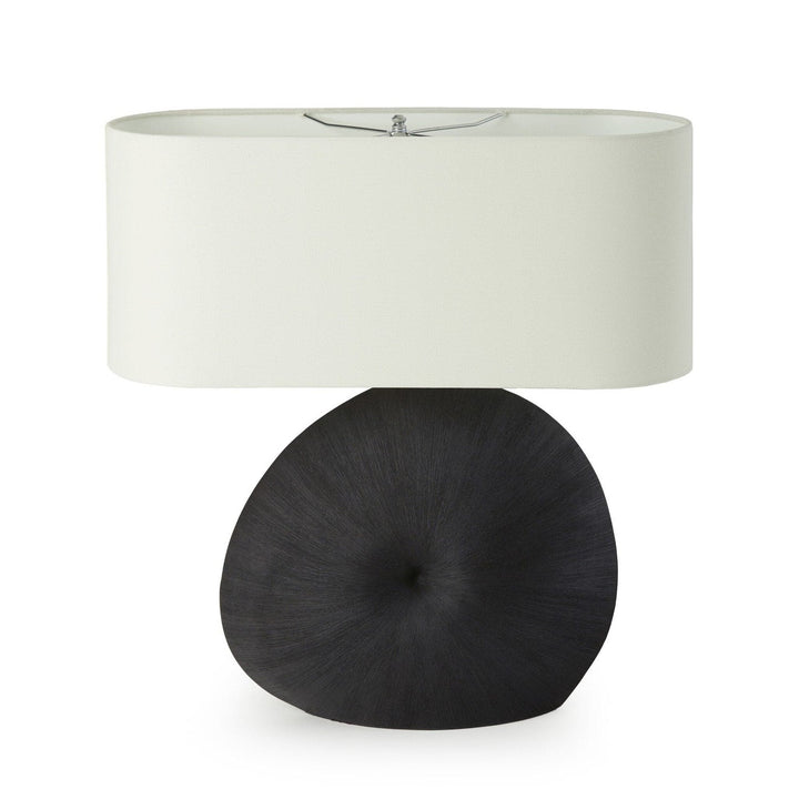 Bianca Table Lamp - Textured Matte Black Porcelain Ceramic