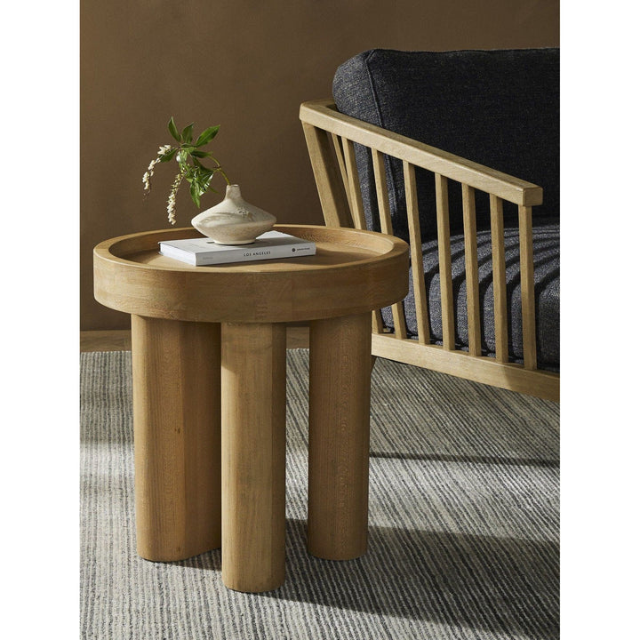 Swell End Table - Natural Beech