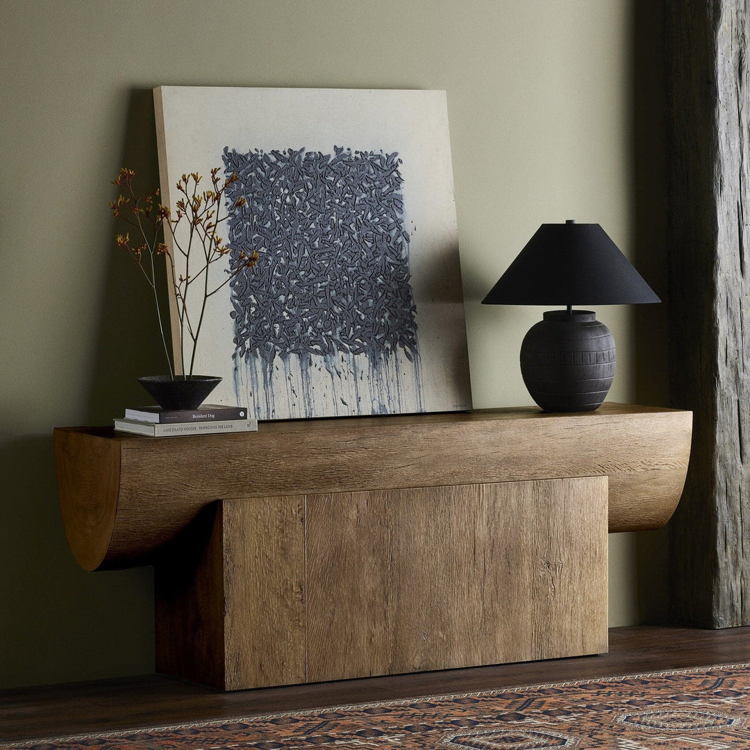 Elijah Console Table - Rustic Oak