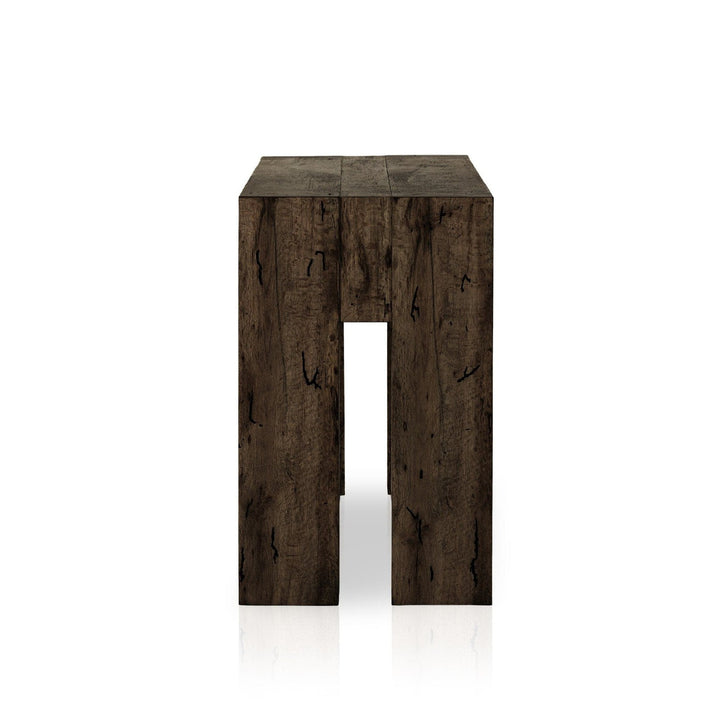 Ashford Console Table - Ebony Rustic Wormwood Oak