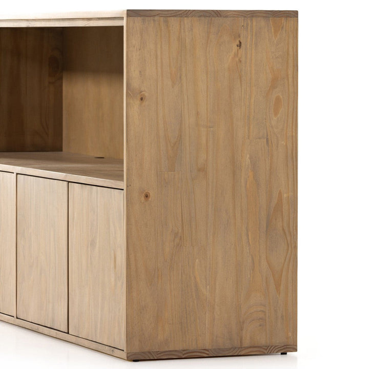 Asher Media Console - Smoked Pine