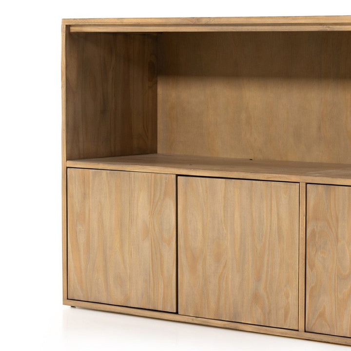 Asher Media Console - Smoked Pine