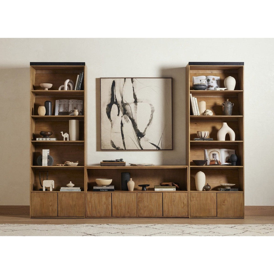 Asher Media Console - Smoked Pine