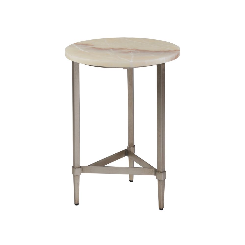 Side Tables Benton Round Spot Table - Champagne