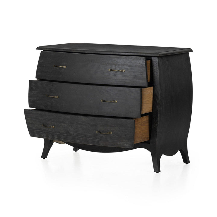 Genevieve Chest - Distressed Black Oak