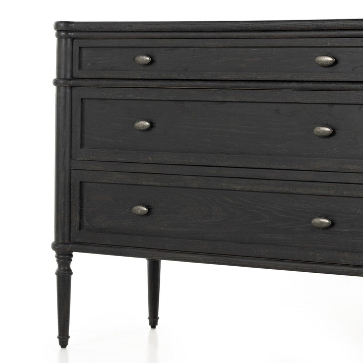 Marseille Chest - Distressed Black Oak