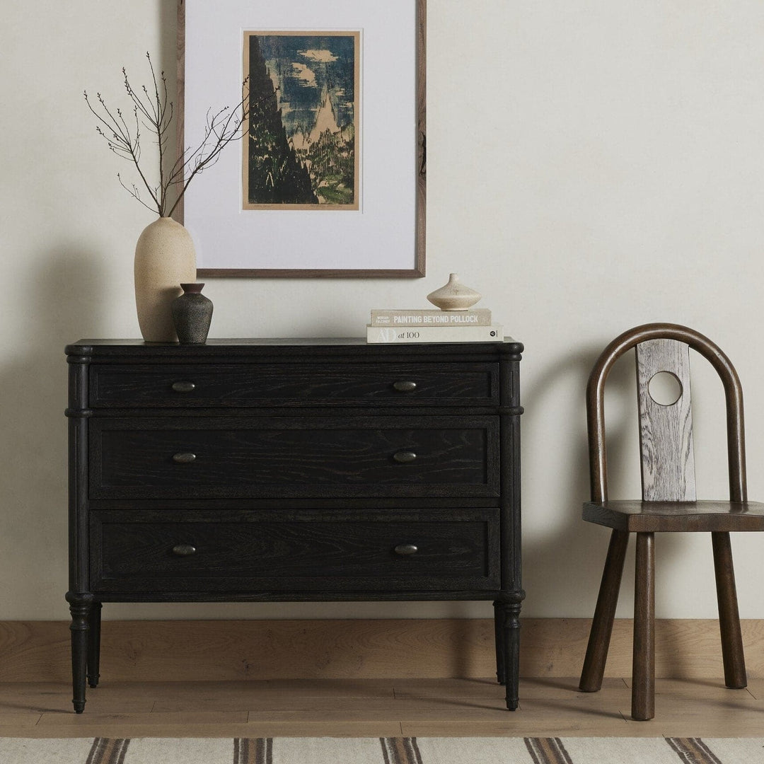 Marseille Chest - Distressed Black Oak