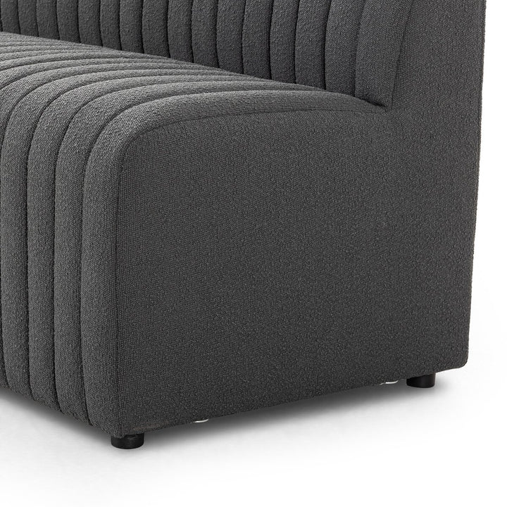 Build Your Own: Donovan Dining Banquette - 82" Bench - Fiqa Boucle Charcoal