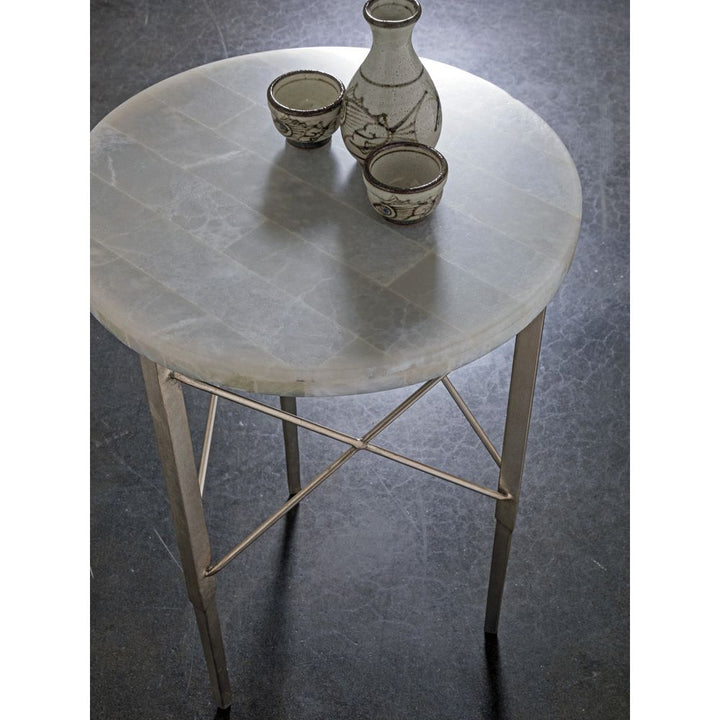 Side Tables Bernard Round Spot Table - Champagne