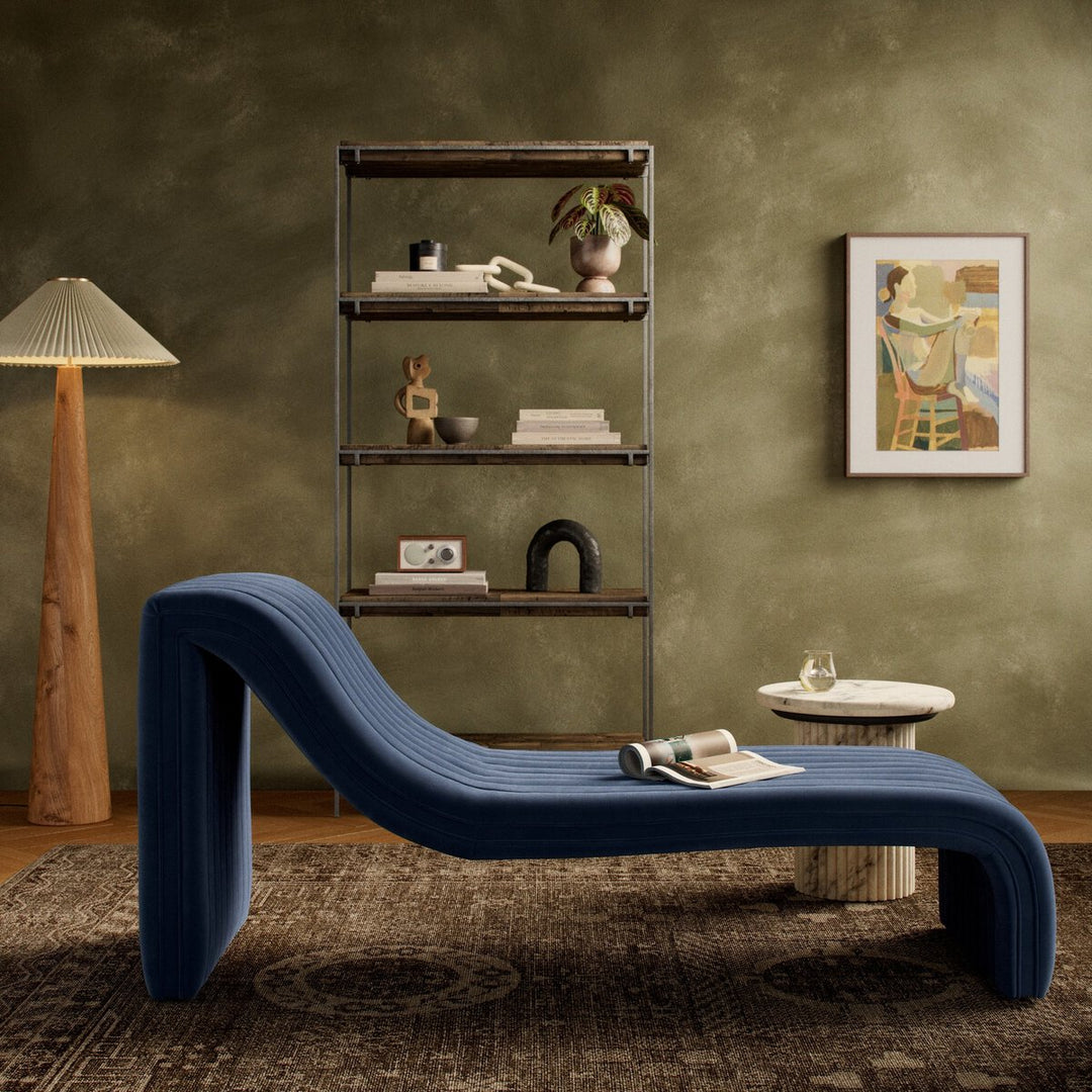 Donovan Chaise Lounge - Sapphire Navy