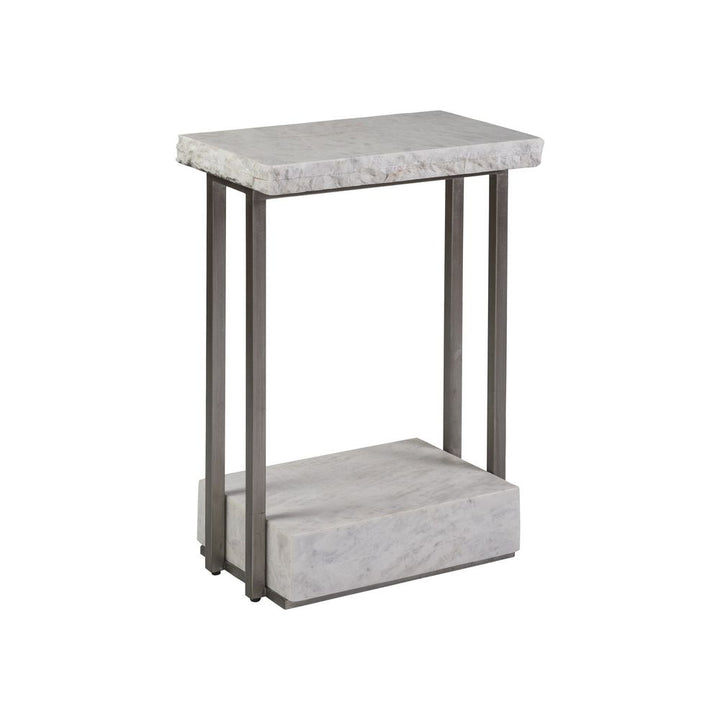 Side Tables Kenzo Rectangular Spot Table - Silver Leaf