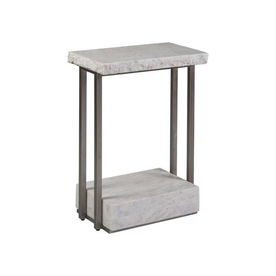 Side Tables Kenzo Rectangular Spot Table - Silver Leaf