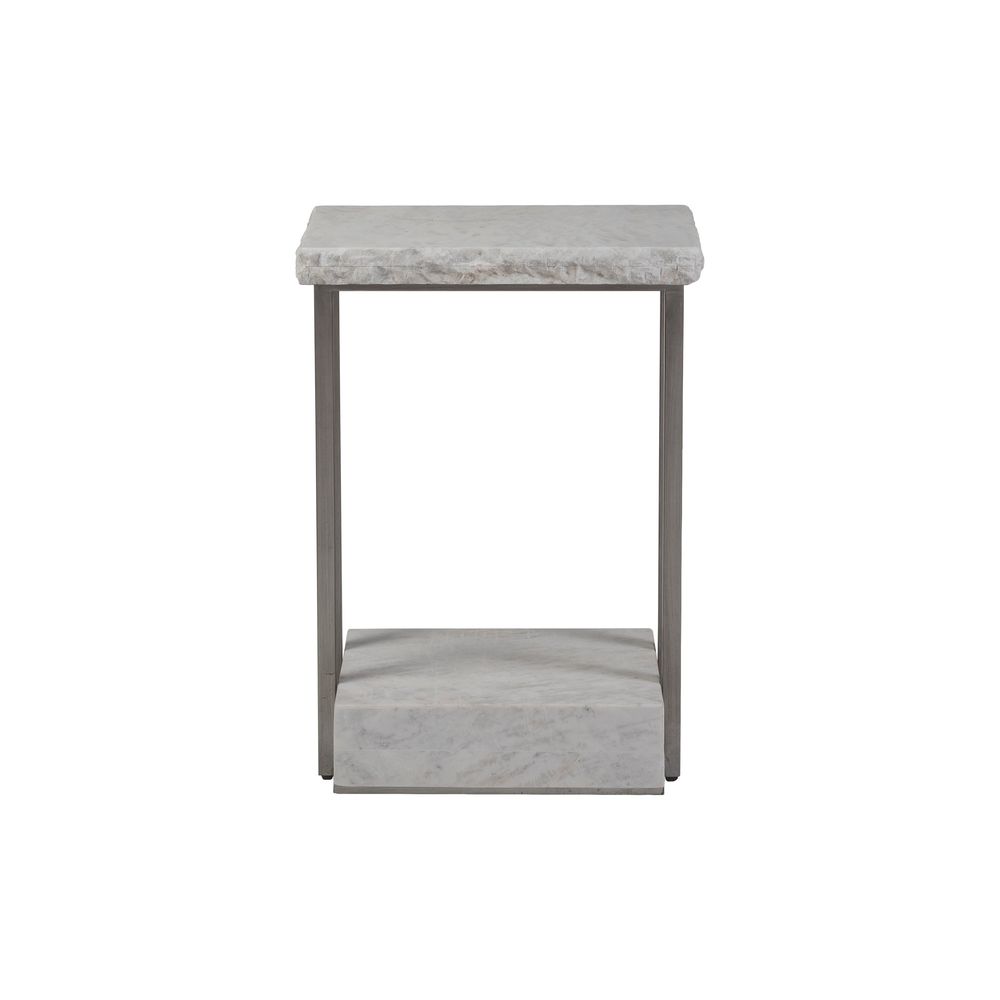 Side Tables Kenzo Rectangular Spot Table - Silver Leaf
