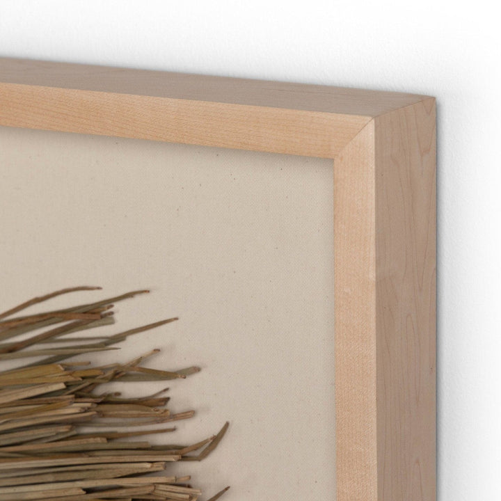 Bea Framed Sea Grass Object - Natural Maple Floater