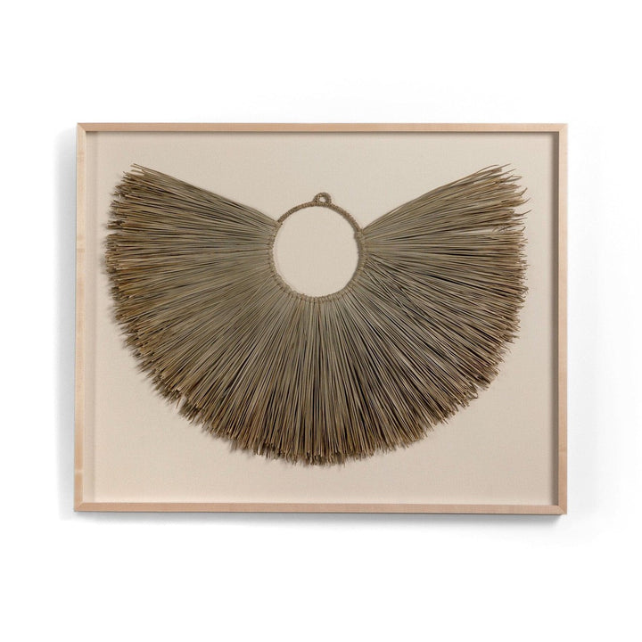 Bea Framed Sea Grass Object - Natural Maple Floater