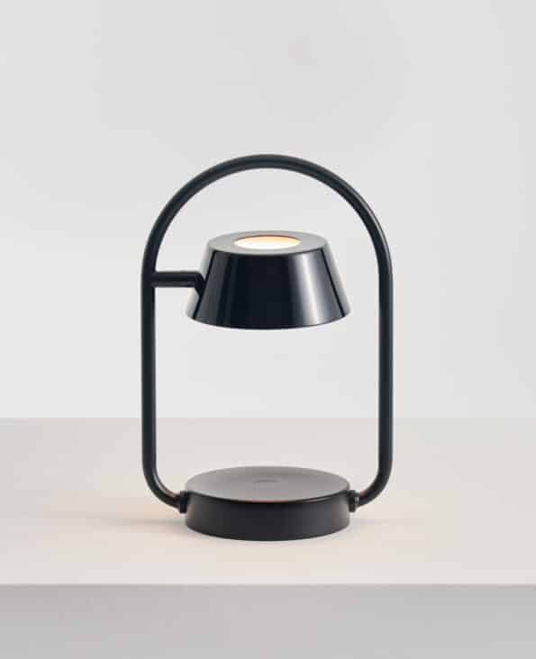 OLO Ring Portable Table Lamp-Seed Design-SEED-SLD-130DC-BK-Table LampsBlack+Shiny Black-2-France and Son