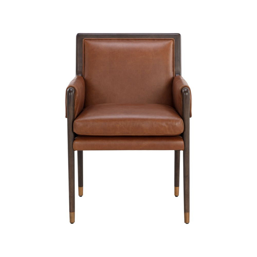 Dining Chairs Mauti Dining Armchair - Brown - Shalimar Tobacco Leather