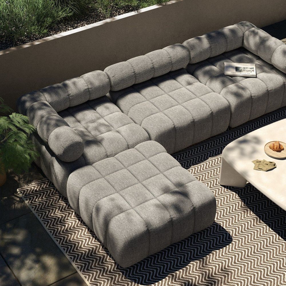 Outdoor Sofas & Sectionals Fairbanks Outdoor 3-Piece Sectional - Faye Ash