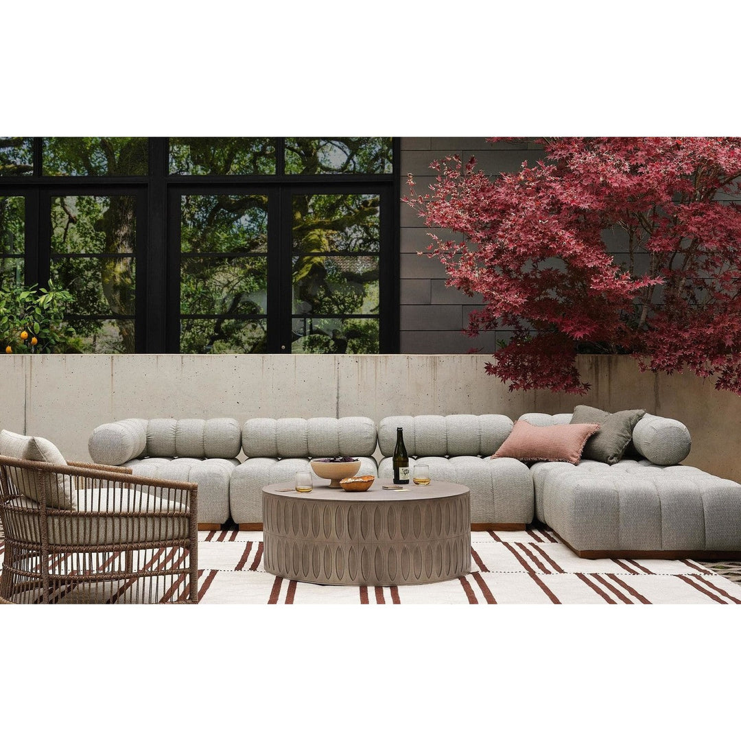 Venice Outdoor 4-Piece Sectional - Faye Ash