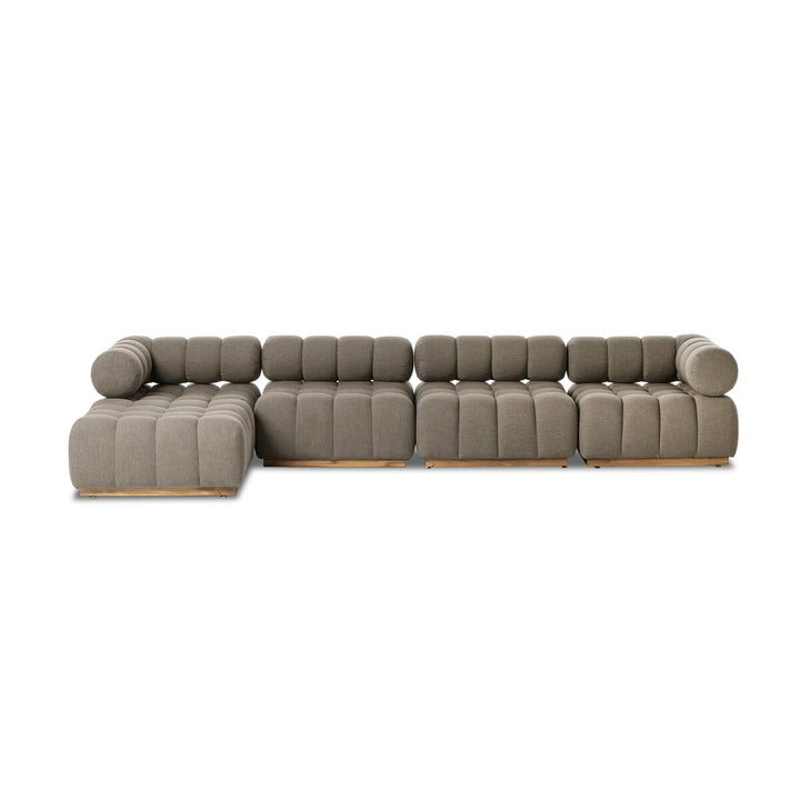 Milan Outdoor 4-Piece Sectional - Alessi Fawn