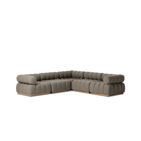 Roma Outdoor 5pc Sectional-Four Hands-FH-230028-003-Outdoor SectionalsAlessi Fawn-4-France and Son