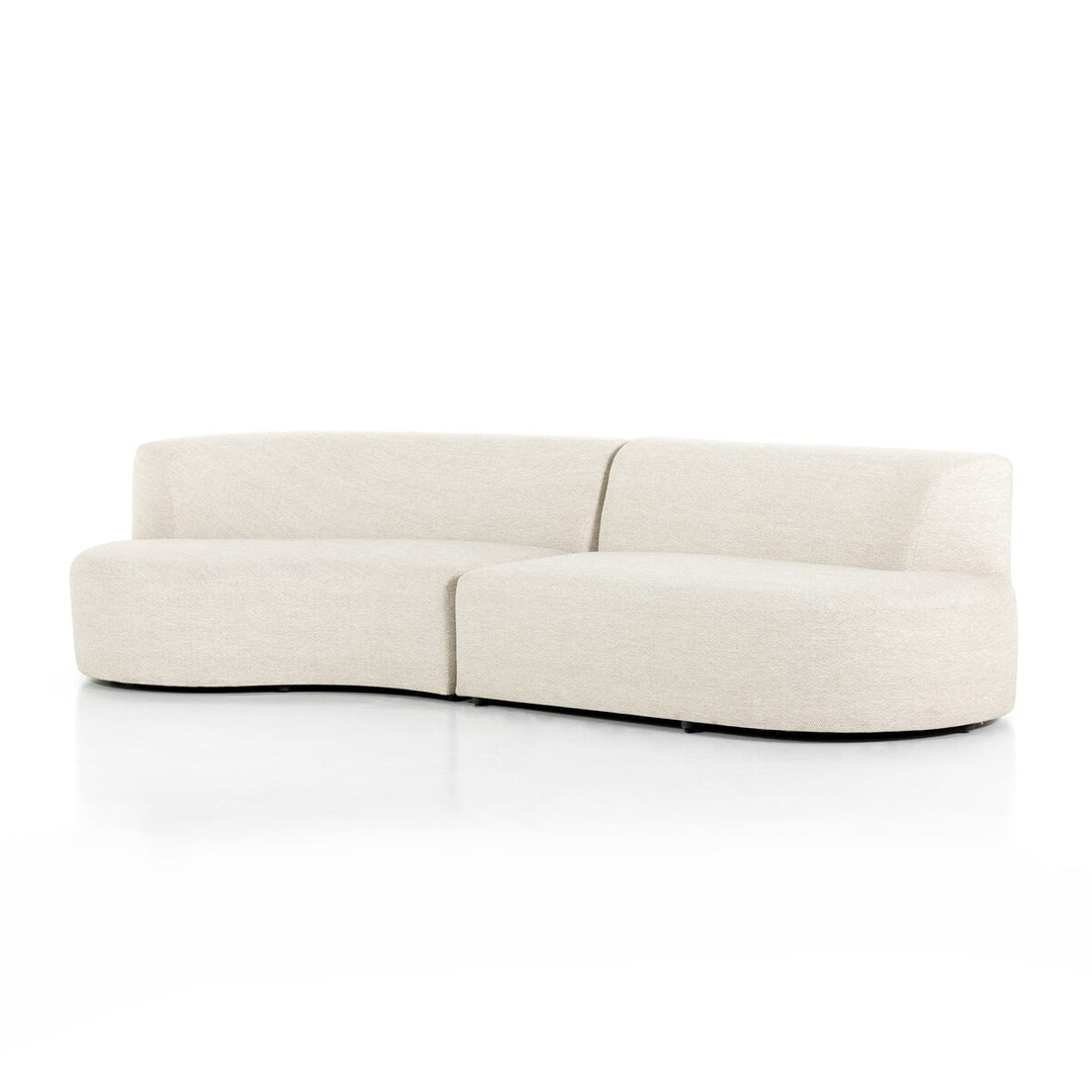 Pearl Outdoor 2-Piece Sectional - Left Arm Facing - Faye Sand