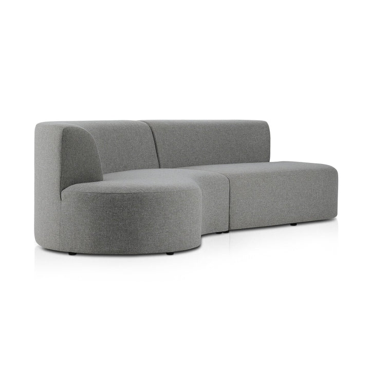 Pearl Outdoor 2-Piece Sectional - Left Arm Facing - Hayes Smoke