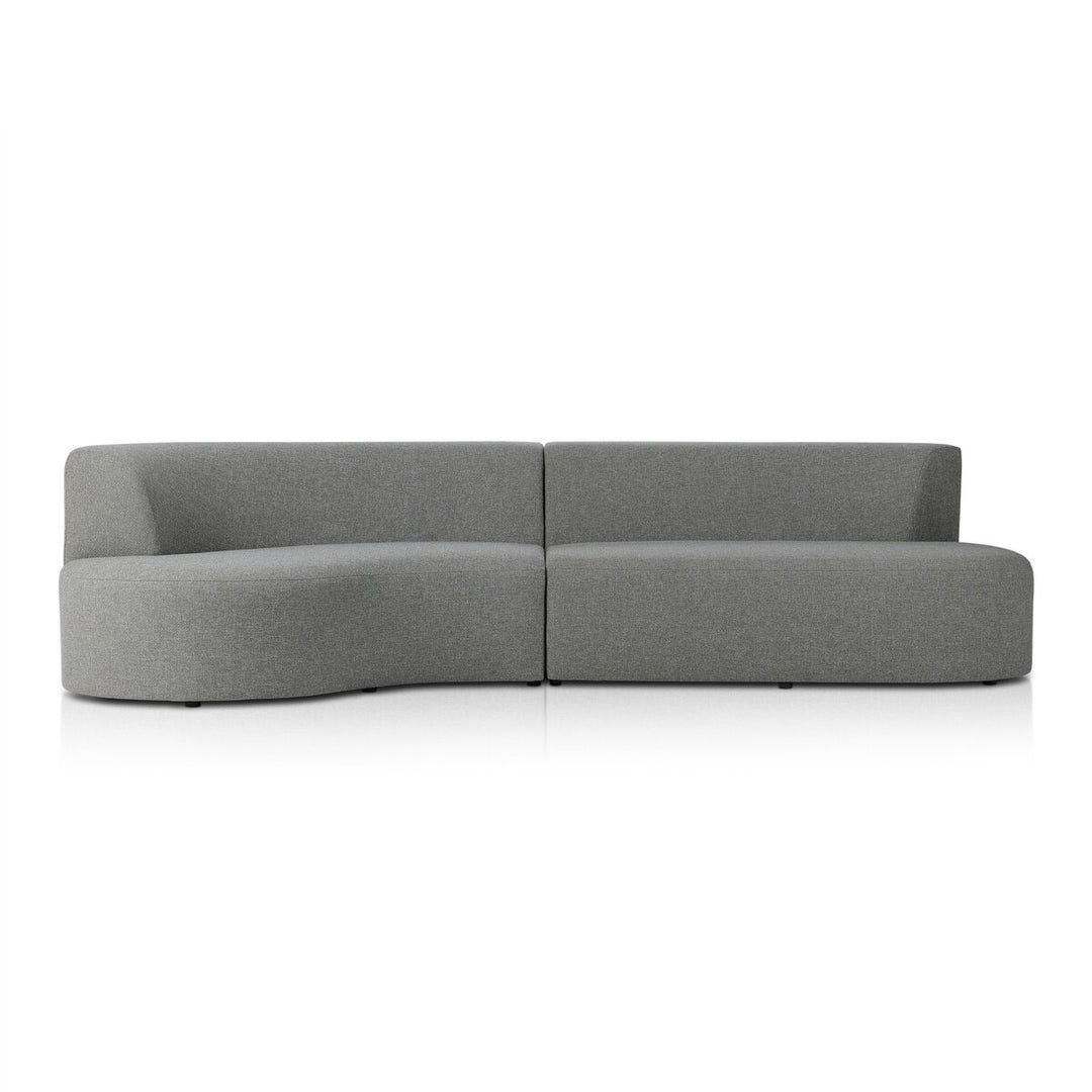 Pearl Outdoor 2-Piece Sectional - Left Arm Facing - Hayes Smoke