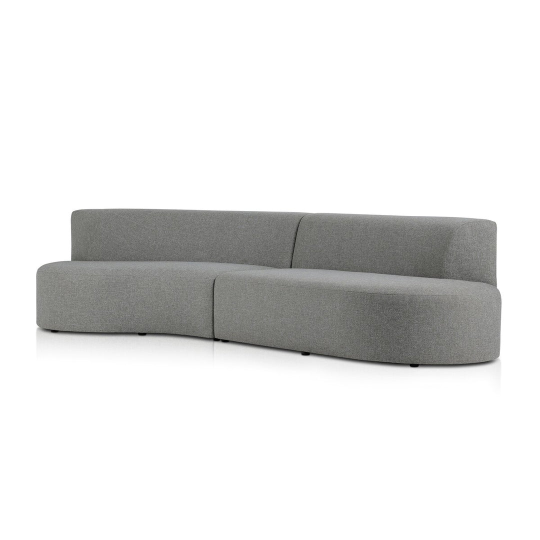 Pearl Outdoor 2-Piece Sectional - Left Arm Facing - Hayes Smoke