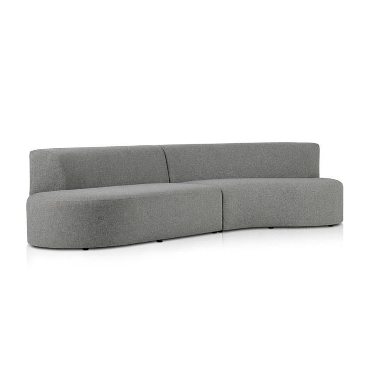 Pearl Outdoor 2-Piece Sectional - Right Arm Facing - Hayes Smoke