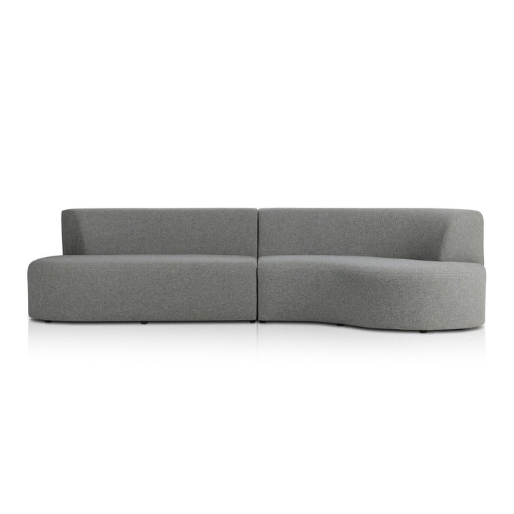 Pearl Outdoor 2-Piece Sectional - Right Arm Facing - Hayes Smoke