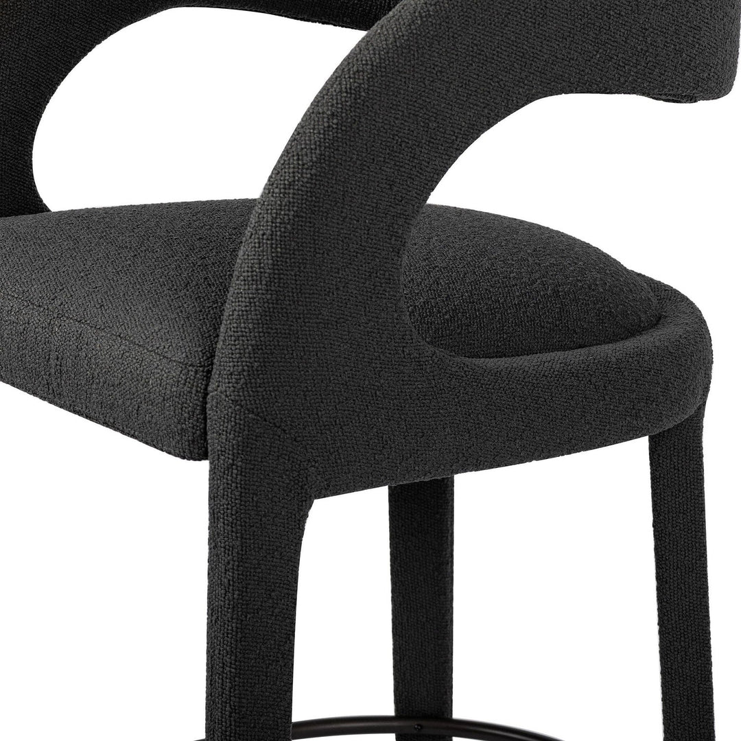 Hayes Bar Stool - FIQA Boucle Charcoal