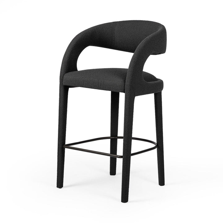 Hayes Bar Stool - FIQA Boucle Charcoal