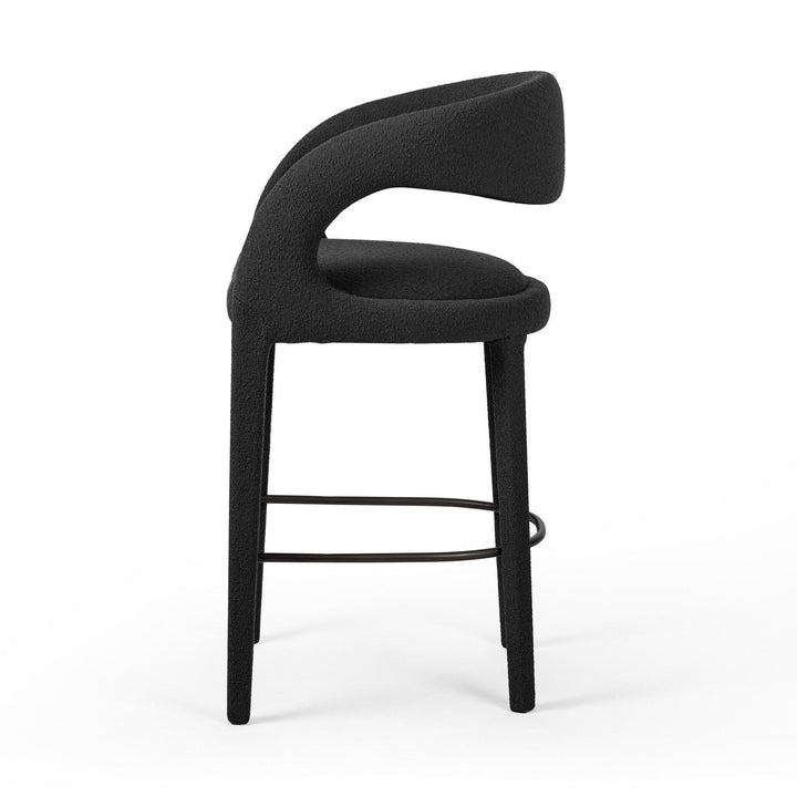 Hayes Bar Stool - FIQA Boucle Charcoal