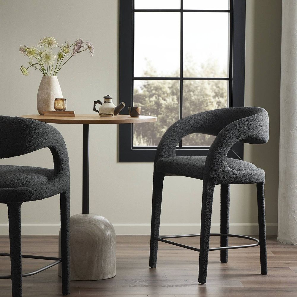 Bar & Counter Stools Hayes Counter Stool - FIQA Boucle Charcoal
