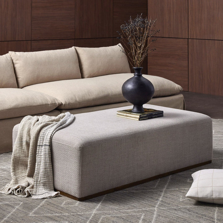 Clyde Ottoman - Gibson Taupe