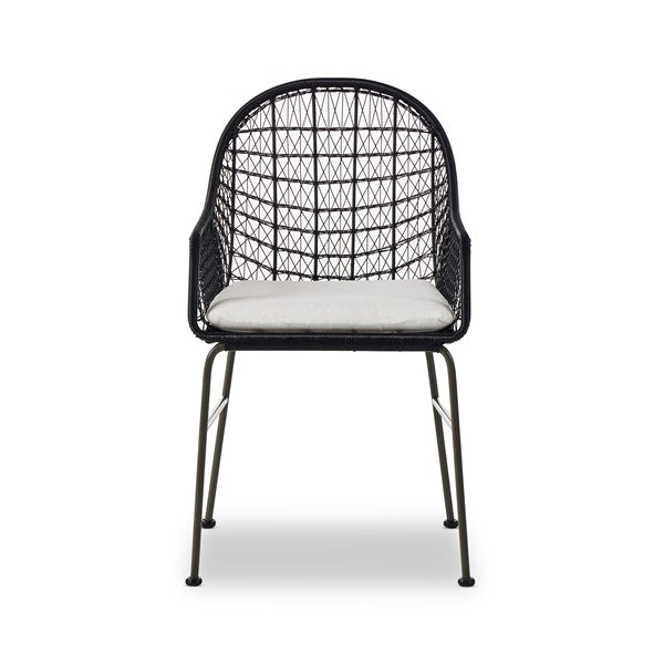 Bandera Outdoor Woven Dining Chair-Four Hands-FH-JLAN-130-Outdoor Dining ChairsDistressed Grey-Without Cushion-17-France and Son