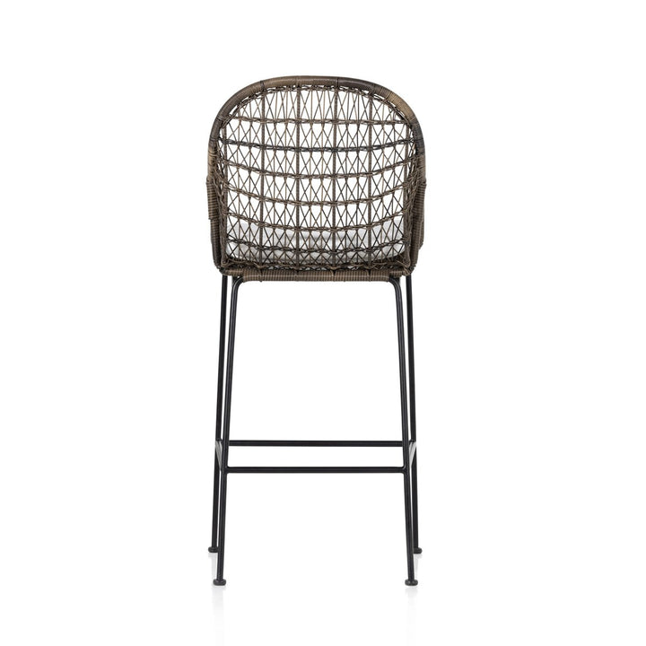 Canyon Outdoor Bar + Counter Stool - Bar Stool - Distressed Grey - White