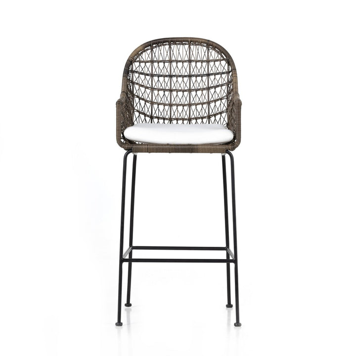 Canyon Outdoor Bar + Counter Stool - Bar Stool - Distressed Grey - White