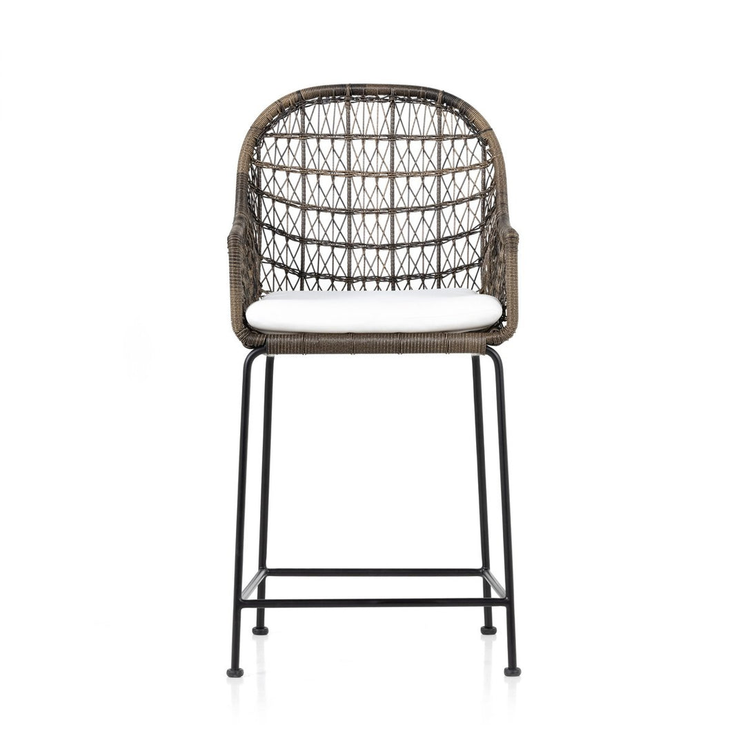 Canyon Outdoor Bar + Counter Stool - Counter Stool - Distressed Grey - White