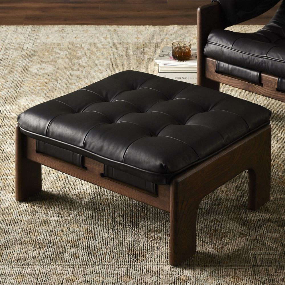 Stools & Ottomans Jefferson Ottoman - Heirloom Black