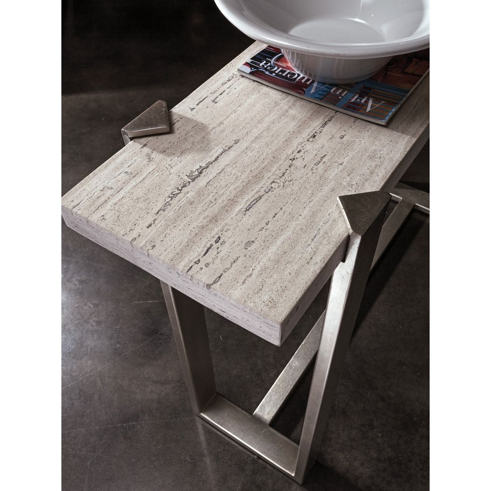 Console Tables Denizen Console Table - Silver Leaf