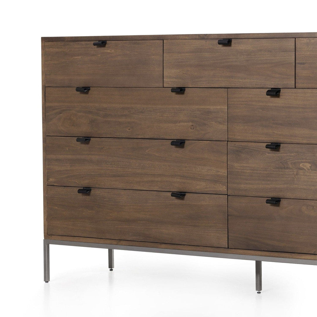 Troy 9 Drawer Dresser - Auburn Poplar